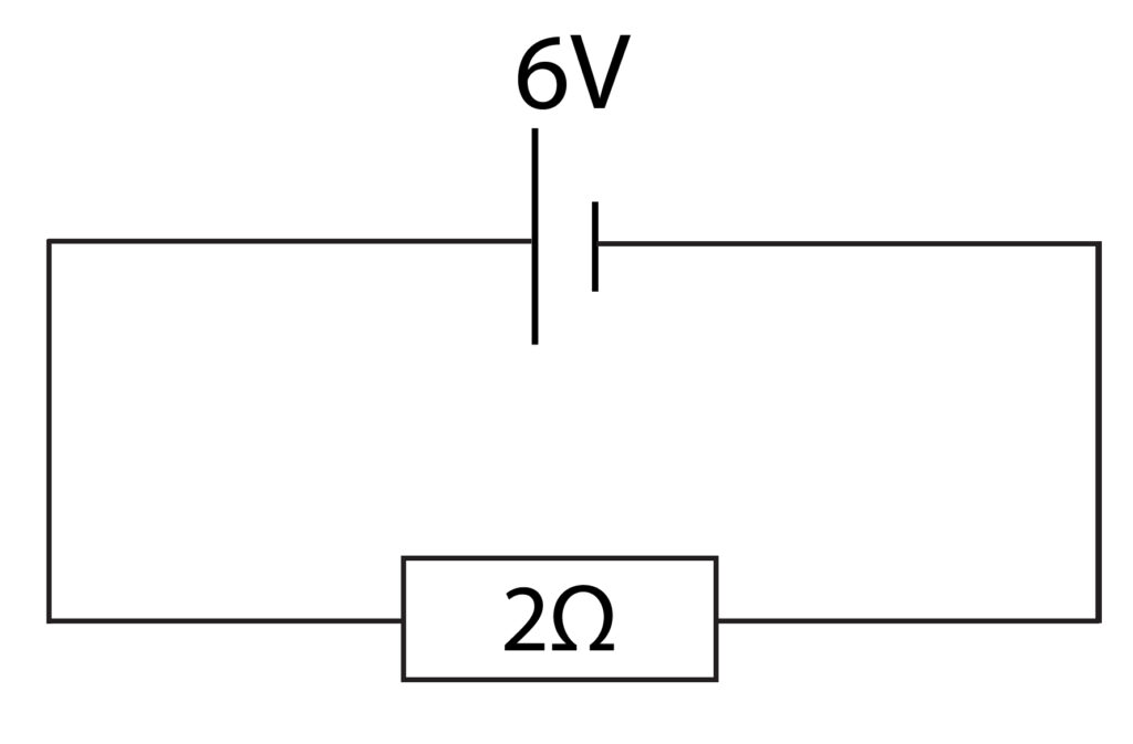 Series circuit to show how to calculate current