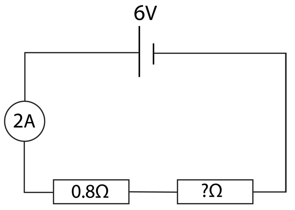 Calculating resistance in a series circuit for AQA