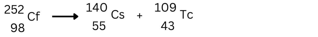 Spontaneous fission equation