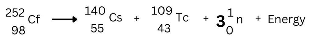 Spontaneous fission equation