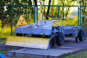 Robot used in radioactive zone