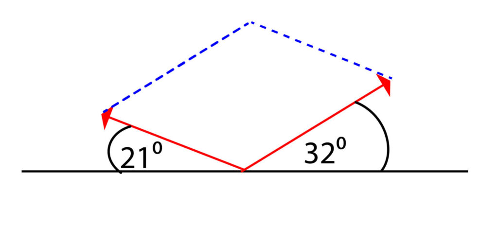 free body diagram for a suspended weight using pulleys, part complete