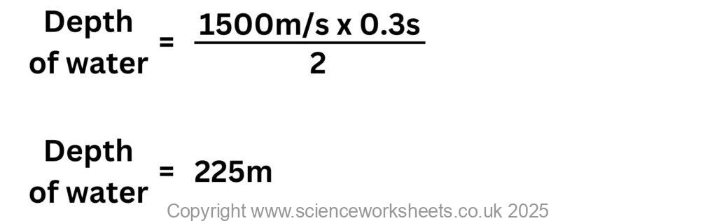 Depth of water calculation