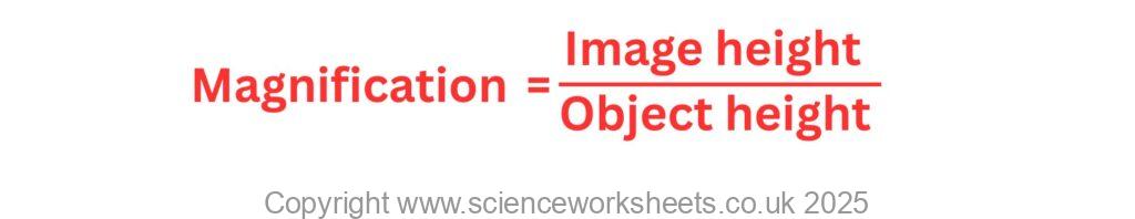 Magnification Science Questions Answers to AQA GCSE Magnification and lenses - Science Worksheets