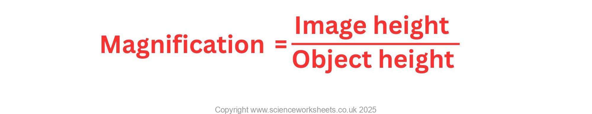 Magnification Science Questions Answers to AQA GCSE Magnification and lenses - Science Worksheets