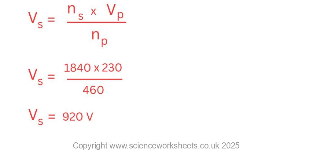 Model answer to a transformer question