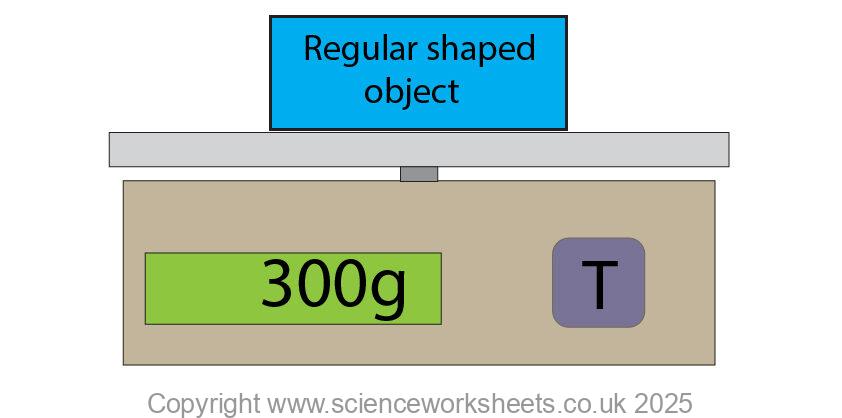 balance with a regular shaped object on top