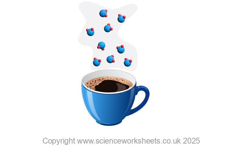 Cup of coffee with steam
