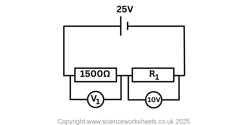 Calculating resistance in a series circuit