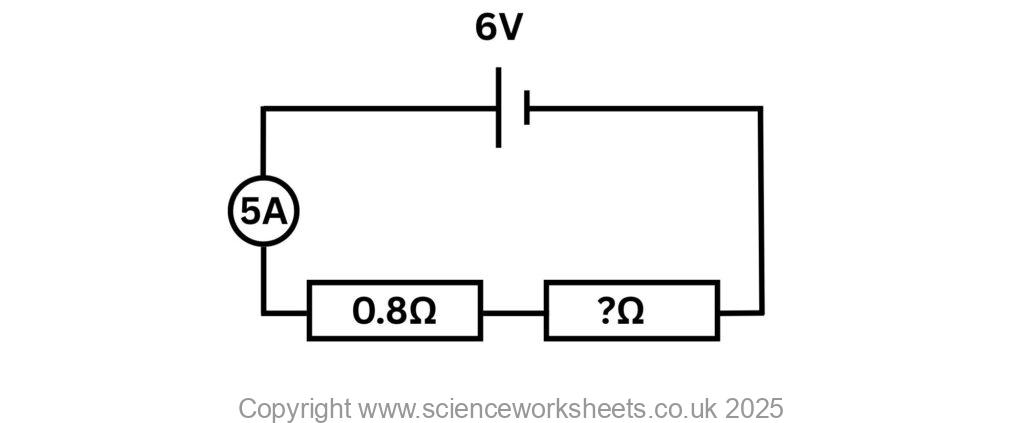 Calculating resistance in a series circuit