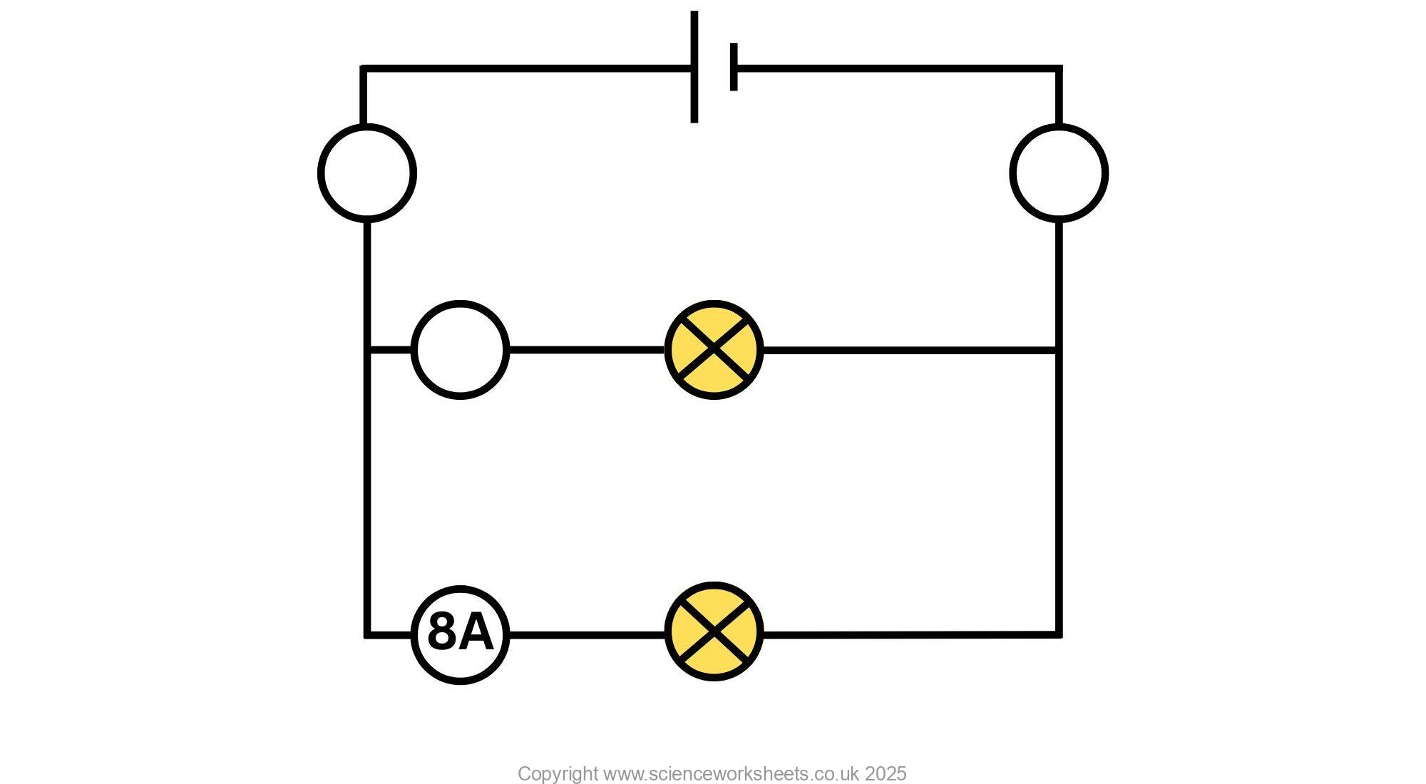 AQA GCSE Parallel Circuits - Science Worksheets